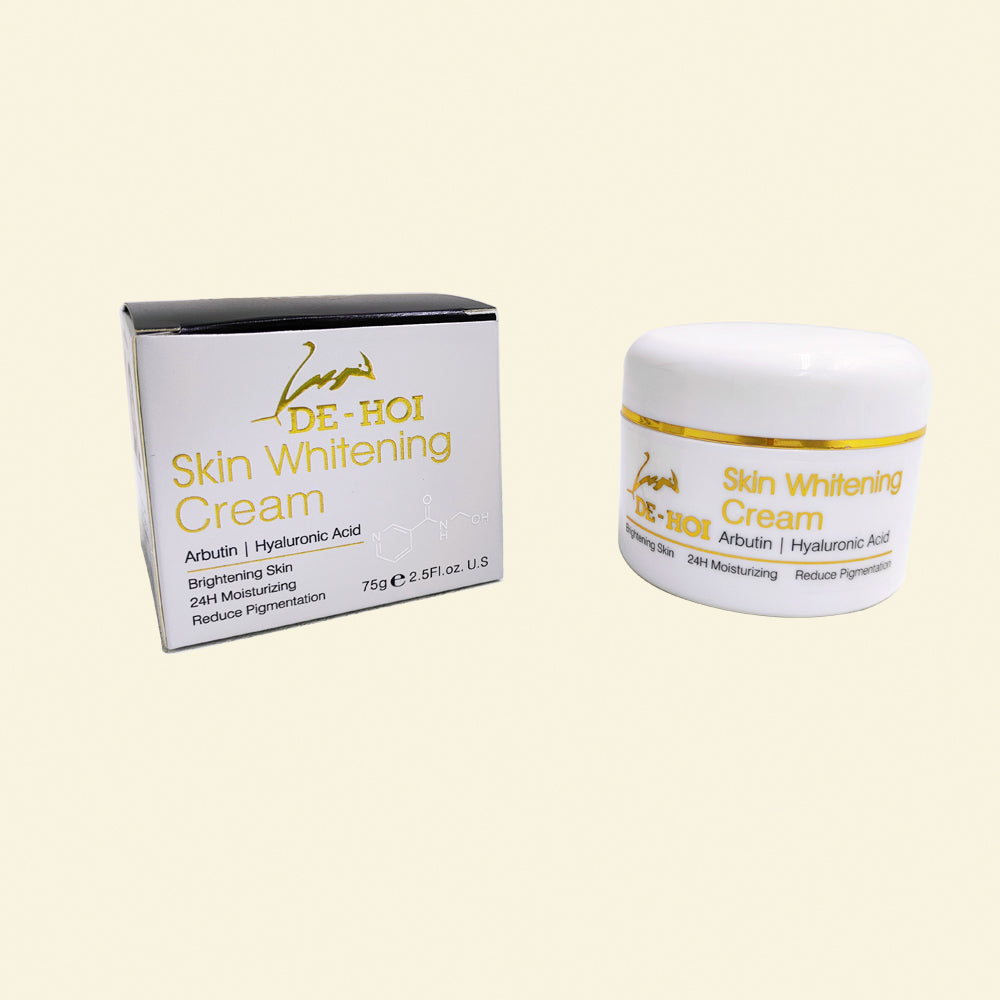 DE HOI Skin Whitening Cream �Brightening &amp; Moisturizing Face and Body Cream for Dark Skin - 75 gram