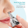 Mini Portable Stainless Steel Nose Hair Trimmer �Manual Safe Grooming Tool for Men & Women