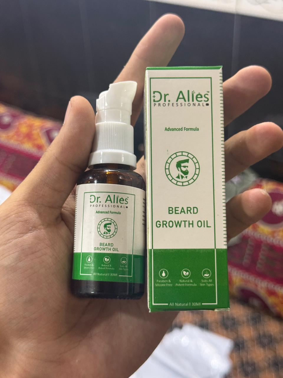 Dr Alies Professional Beard Growth Oil Natural Chemical Free Blend For Thicker Stronger Beard Growth | 30ml