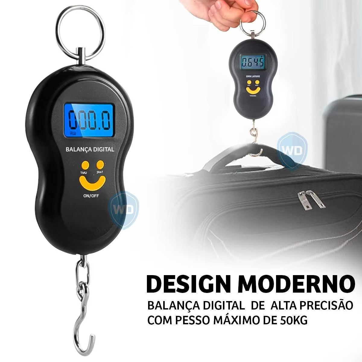 DIGITAL HANGING SCALE 50kg ABS LCD Display Strap Travel Multifunctional Digital Luggage Weighing Scales