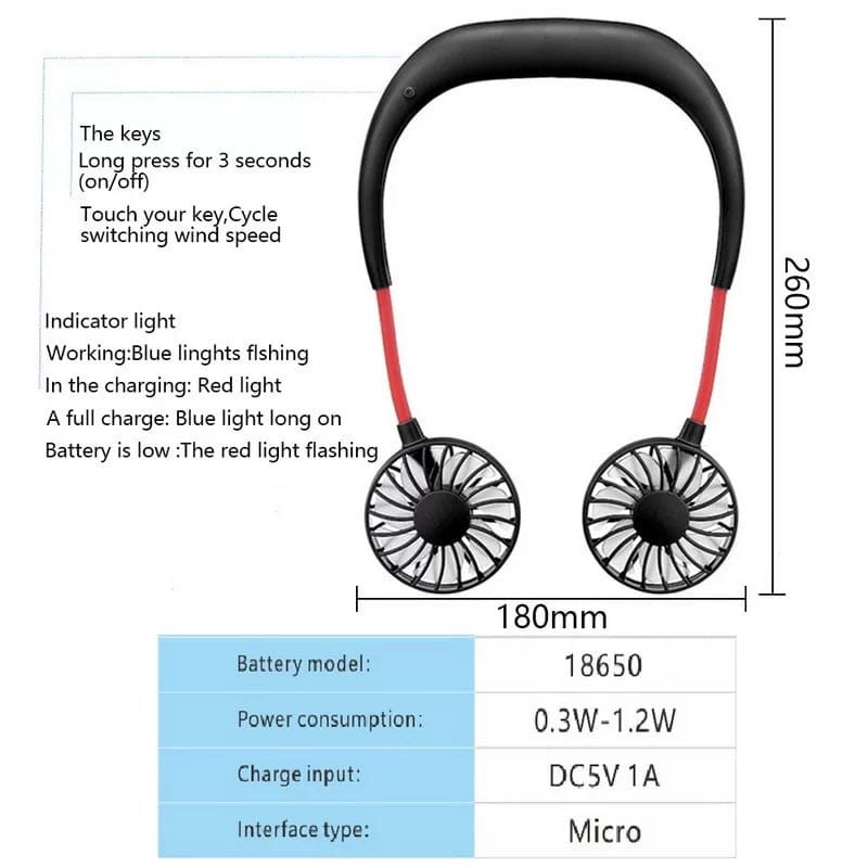 Portable Neck Fan
