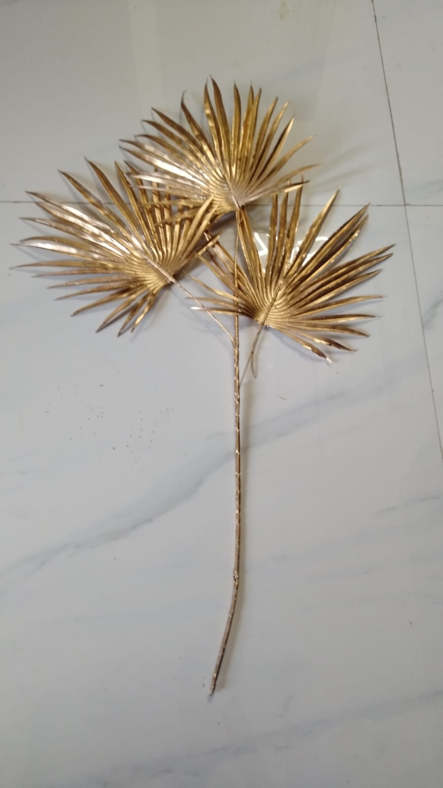 Golden Flower Stick Decorative Accent �69cm Luxury Artificial Floral Stem for Home & Event D?or