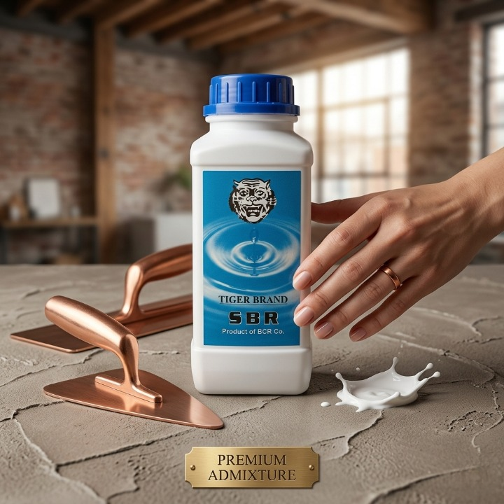 SBR High Quality Tiger Brand Waterproofing Admixture �Strong Bonding Agent for Cement & Concrete