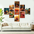 Set of 9 Premium Wall Art Photo Tiles �Modern Home Decor Sets 8x11
