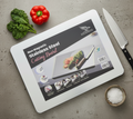 Marble Cutting Board Slab with Pure Stainless Steel Fitting �Non-Magnetic | 30 x 40 cm