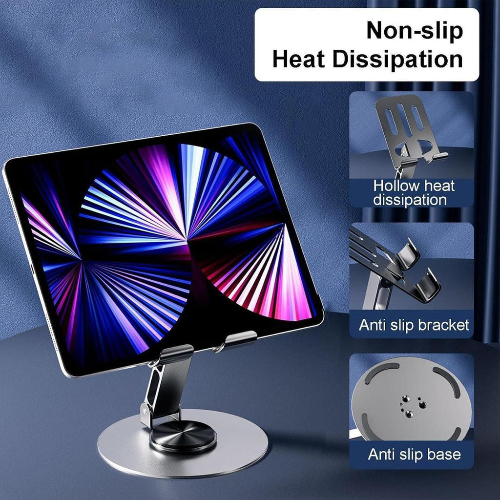 Metal Body Adjustable Phone Holder �Foldable Desktop Stand for Mobile Phones