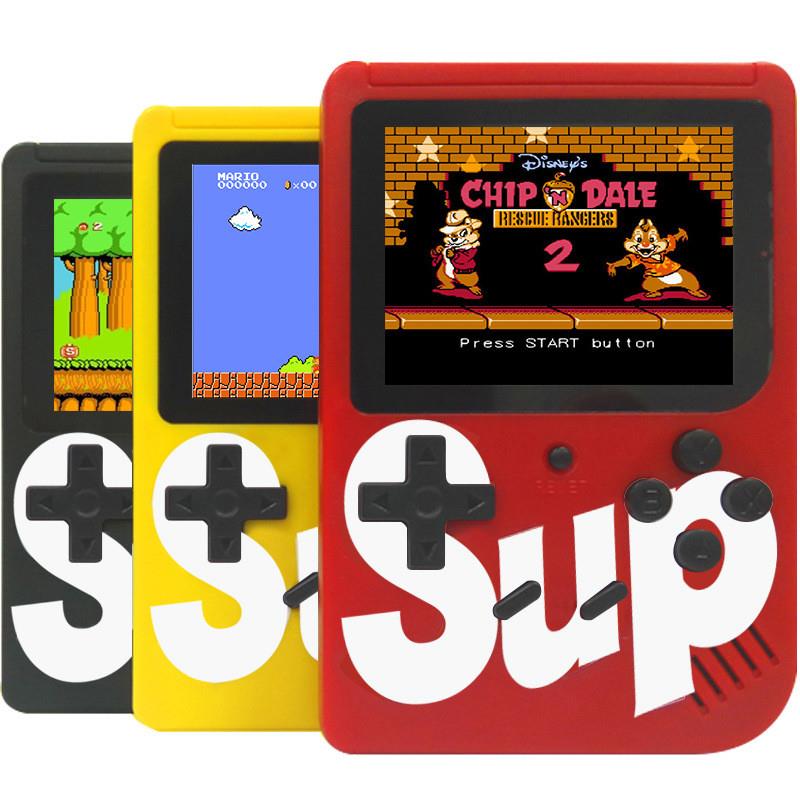 SUP Player Game Console | 400 in 1 Handheld Retro | 3" LCD Screen | Rechargeable Battery | TV Compatible  (Random Colour)