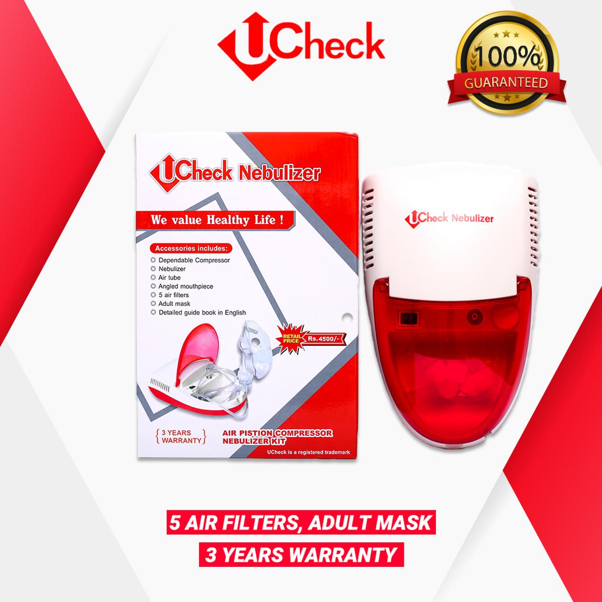 U Check Nebulizer Machine �Compact Inhaler for Infants, Children & Adults with Nebulizer Mask and Accessories