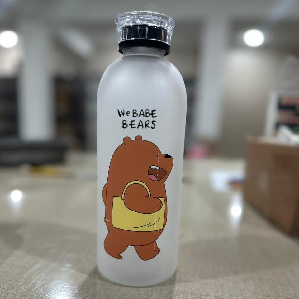 Stylish We Bare Bears Panda Water Bottle 1000ml