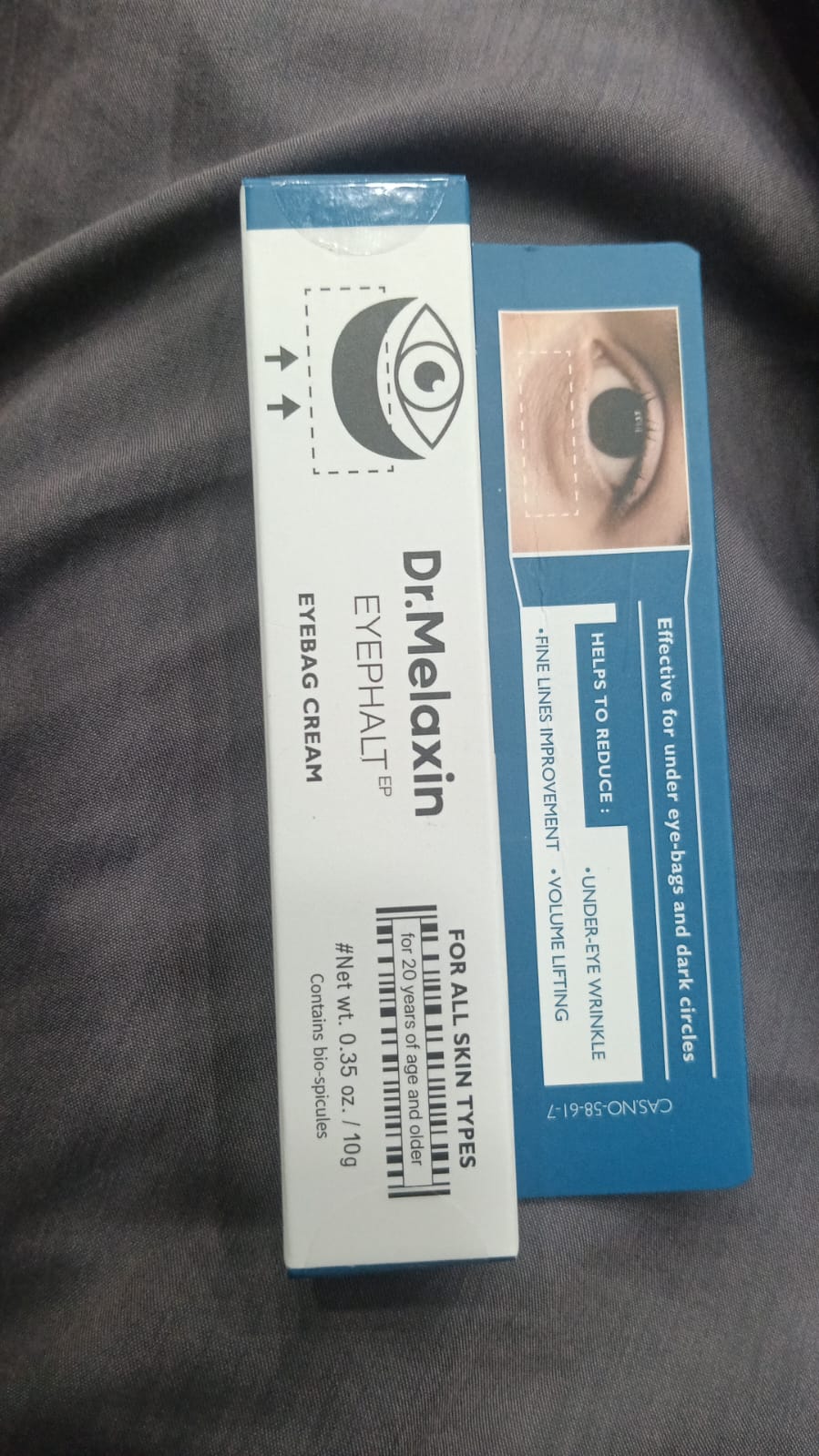 Dr Melaxin Eyephalt Eye Cream for Eyebags Dark Circles Puffiness Treatment Hydrating Under Eye Cream (10g)