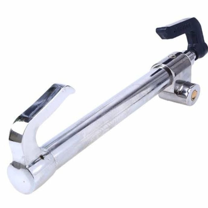 Steering to Pedal Lock Anti Theft Double Hook Steel Lock for all Cars