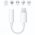 iPhone Lightning to Headphone Jack Adapter | Single Handfree Connector for Apple iPhones