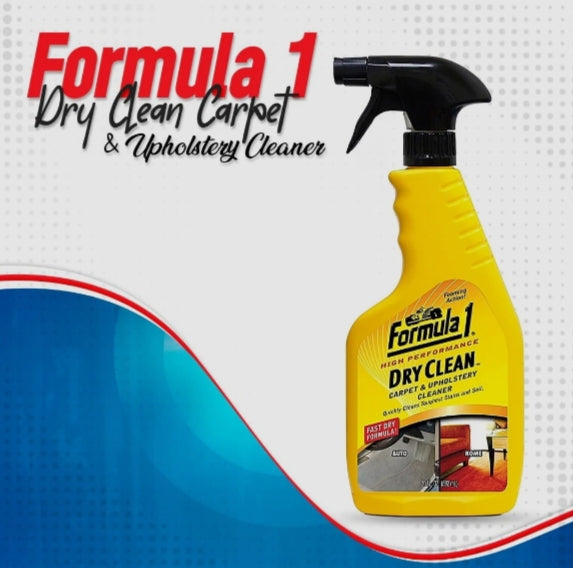 DRY CLEAN FORMULA1 Carpet & Upholstery Cleaner Cleans Car 680 ML