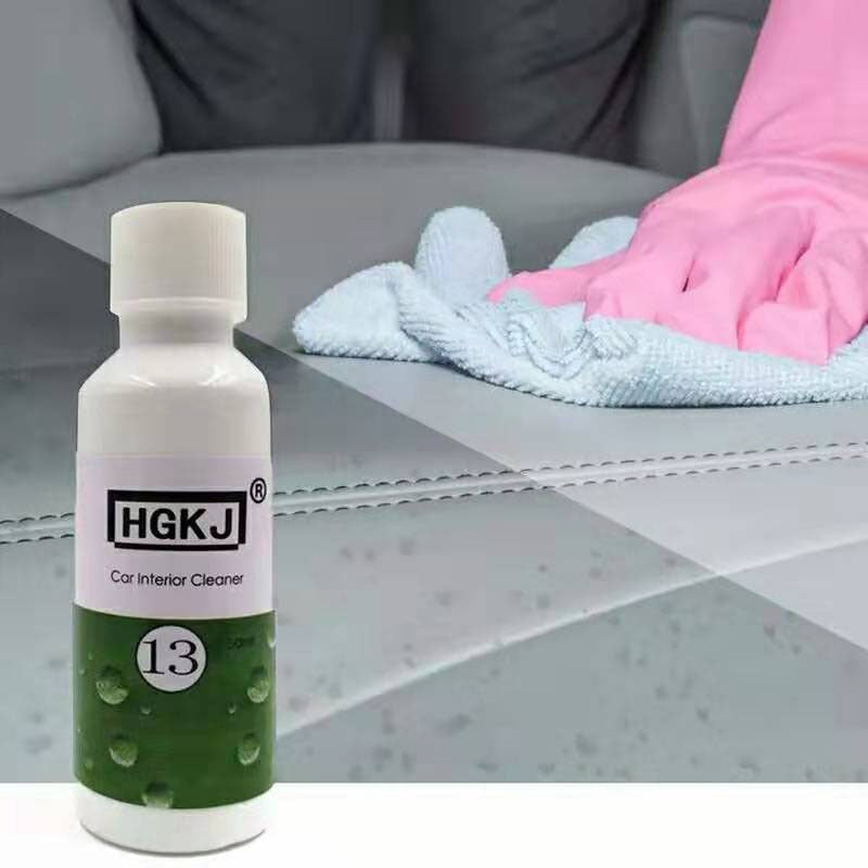 HGKJ 13 Car Leather Seat Interiors CleanerPlastic Foam Cleaner 60ml