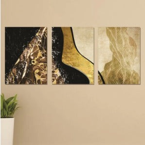 Set of 3 Wooden Photo Tile Wall Art Frames (8?11 Inches) �Premium MDF Spiritual Wall D?or with Easy Stick Back