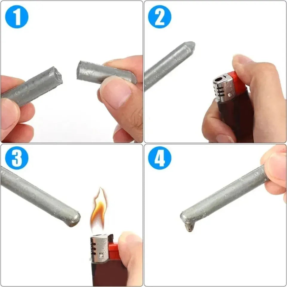High Strength Low Temperature Aluminum Welding Rods 3 Pcs Set Professional Metal Repair And Brazing Solution