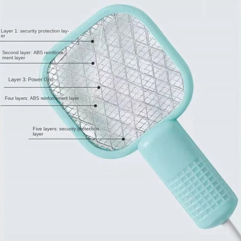 Electric Mini USB Mosquito Killer Racquet Lamp �Wireless Night Bulb & Effective Insect Catcher (Random Color)