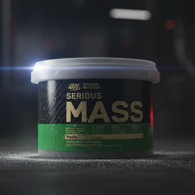 Optimum Nutrition Serious Mass Vanilla �High-Calorie Weight Gainer With 1250 Calories, 50g Protein, 252g Carbs & Added 3g Creatine for Muscle Growth (300g)