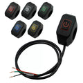 Motorcycle On Off LED Switch Push Button Handlebar Mount | Random Color