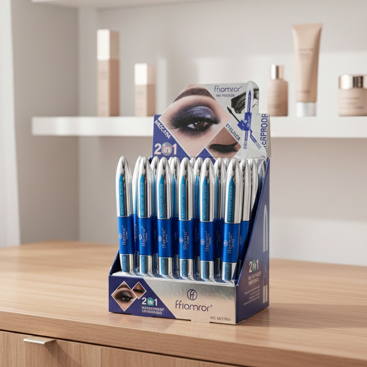 Flormar 2-In-1 Mascara & Eyeliner | Volumizing Lashes & Precise Eye Definition