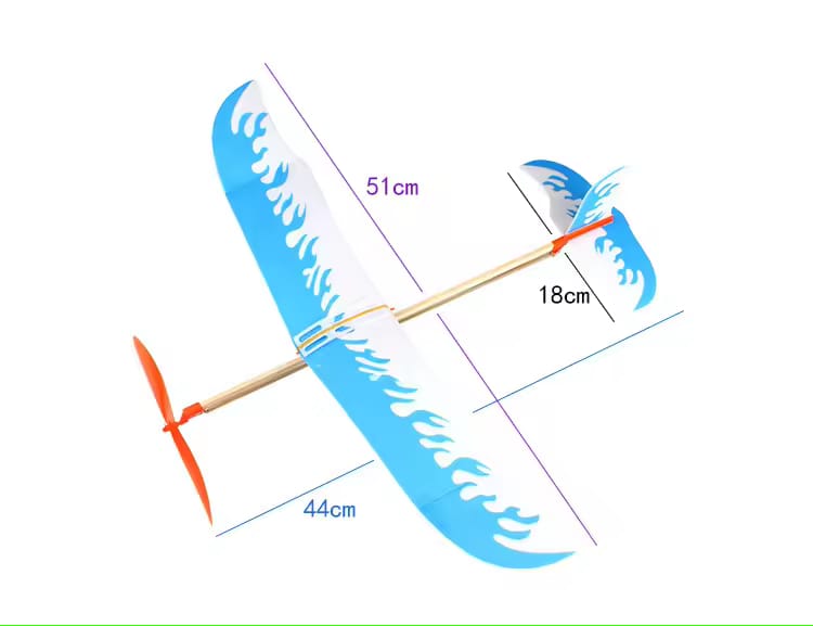 Airplane Inertial Foam Glider Aircraft Toy Plane Model Outdoor Toy Educational Toys Good Quality (Random Color)