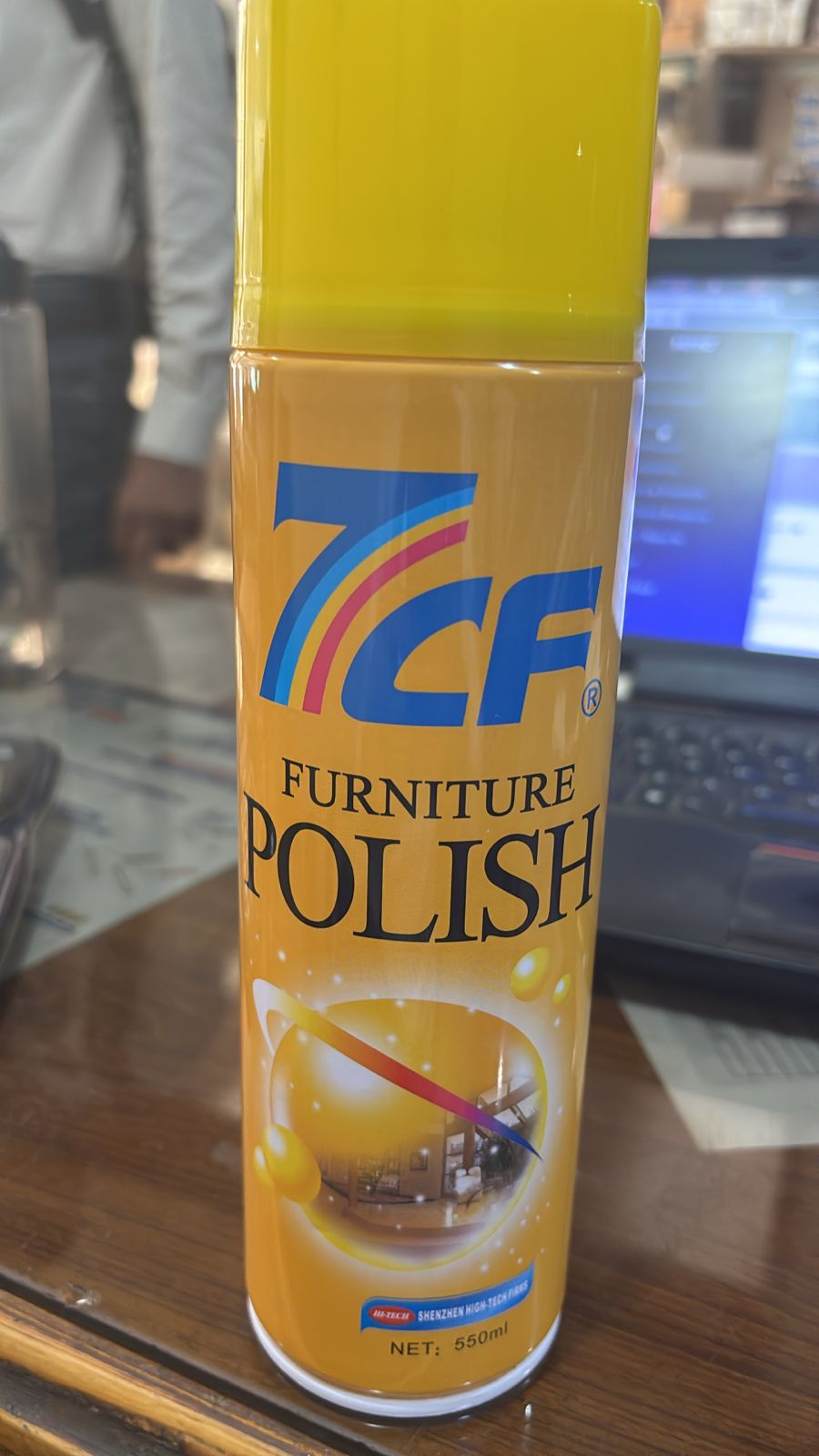 7CF Furniture Polish 550ml | Multi-Surface Shine & Protection Spray for Wood Furniture