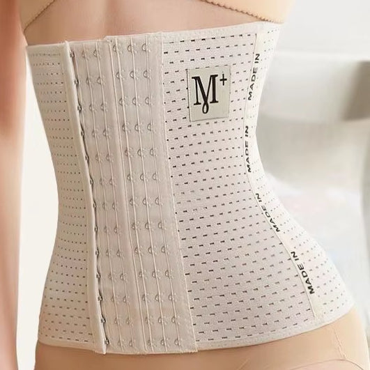 M + Belly Belt 6 Hooks Body Shaper & Tummy Controller ~ Size : 3XL ~ Color : Skin