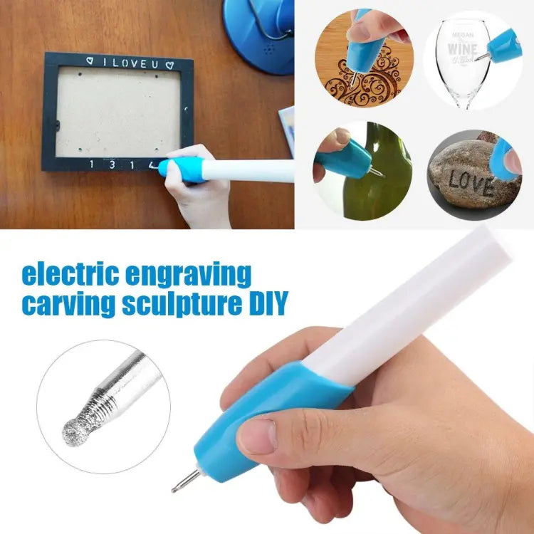 Engrave It - Carving Pen Engraver Machine for Glass, Plastic, Iron, and Steel