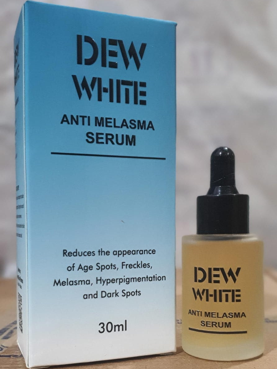 Dew White Anti Melasma Serum Gentle Formula Reduces Dark Spots Improves Skin Tone Provides Radiant Glow And Smooth Texture For Daily Use - 30ml
