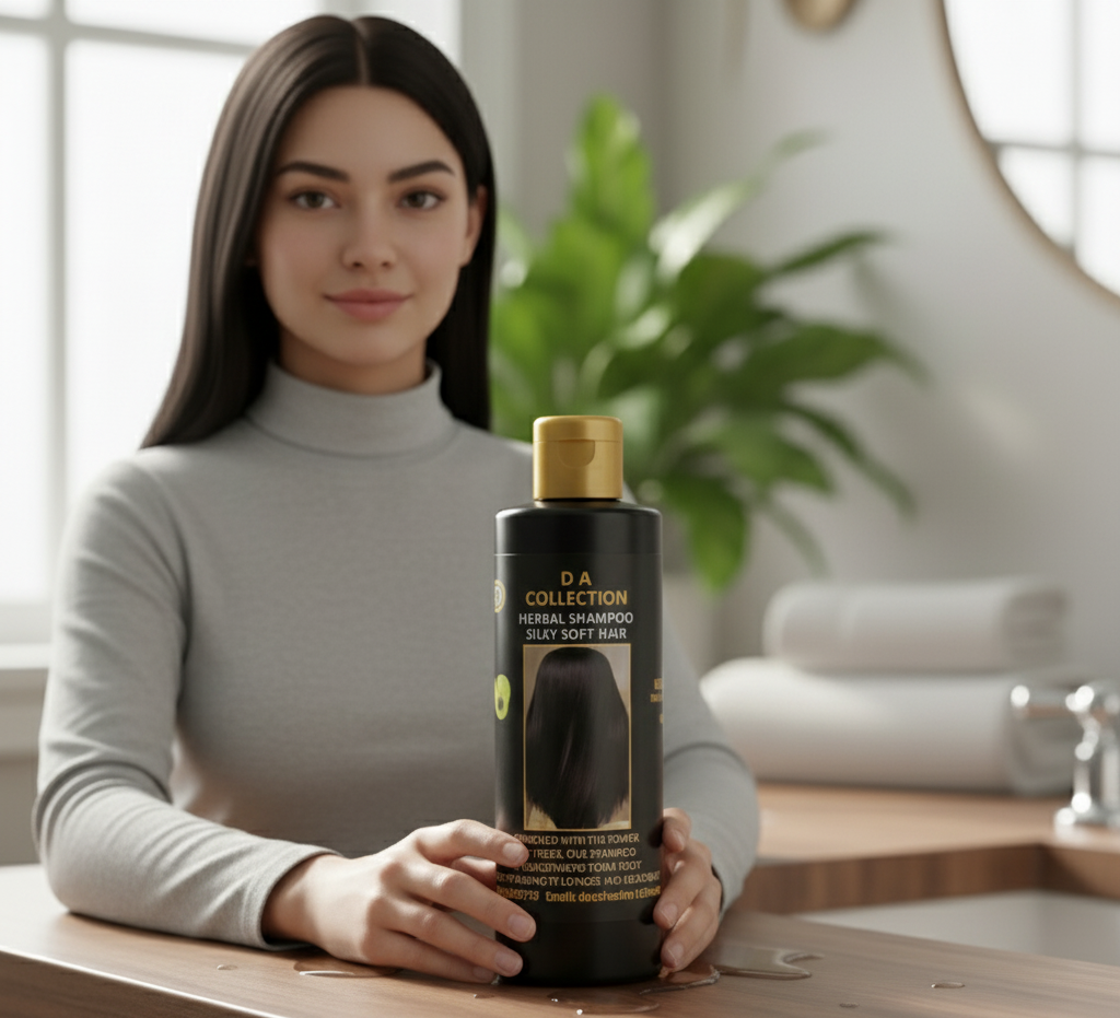 DA Collection Herbal Anti Dandruff Hair Shampoo Natural Ingredients Gentle Cleansing Moisturizing Formula For Anti Dandruff Hair - 250ml