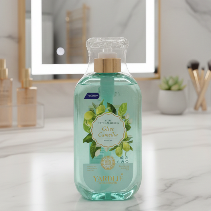 Yardlie Body Wash | Olive & Camellia | Bio-Organic | 500 ml | Gentle Cleansing & Nourishing Care