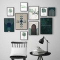 10-Piece Islamic Wall Art Frame Set �Arabic Calligraphy & Abstract Designs