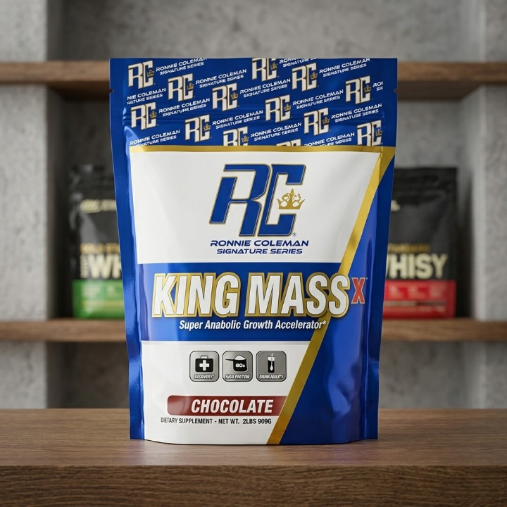 King Mass Chocolate Protein Weight Gainer Powder for Muscle Mass & Strength