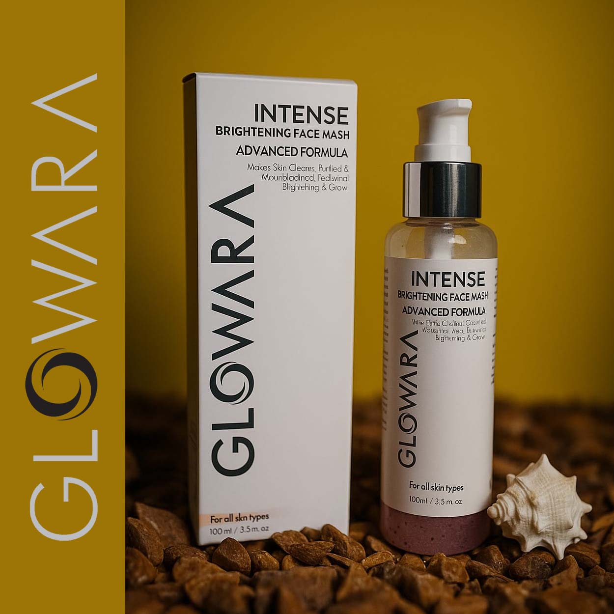 Glowara Intense Brightening Face Wash �Deep Cleanse for Radiant, Smooth & Blemish-Free Skin with Moisturizing and Anti-Aging Benefits