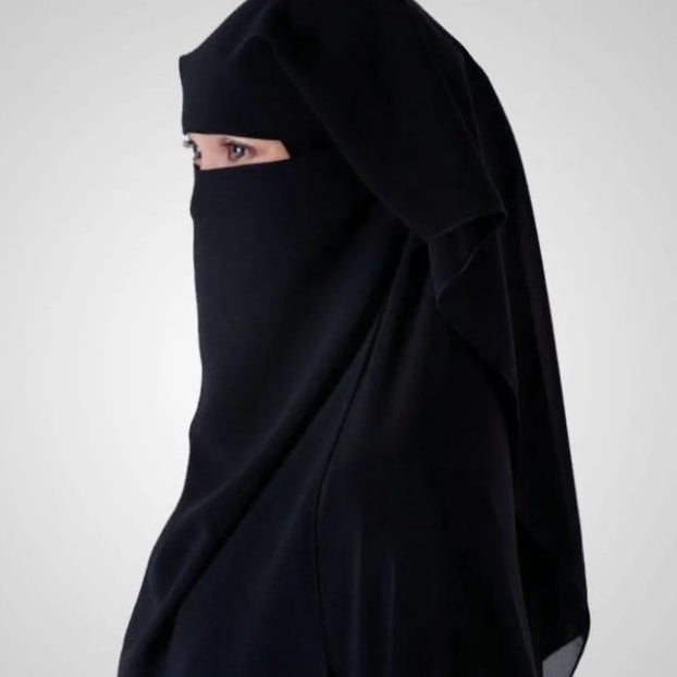 Triple Layer Niqab �Full Coverage Breathable Face Veil for Women