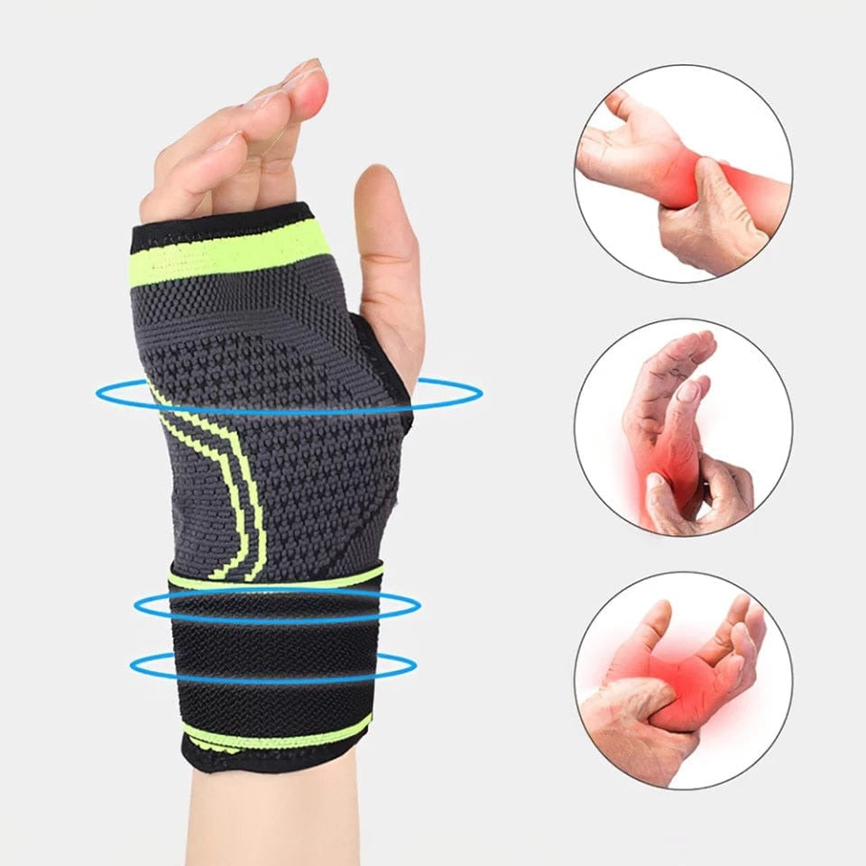 1Pc Professional Wrist Support Sleeve Half Finger Wrist Band Palm Support For Sports And Daily Use