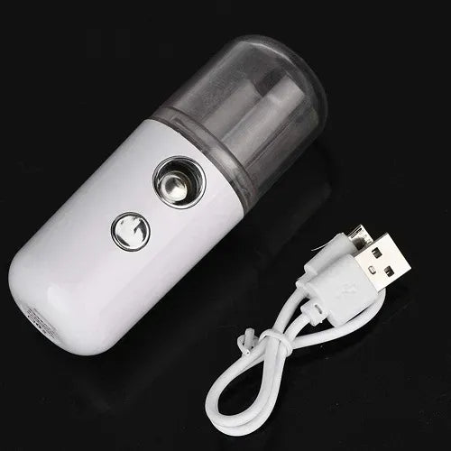 Portable Nano Facial Mist Sprayer �Hydrating Ionic Facial Steamer for Instant Skin Moisture, Glow & Refreshing Mist | USB Rechargeable
