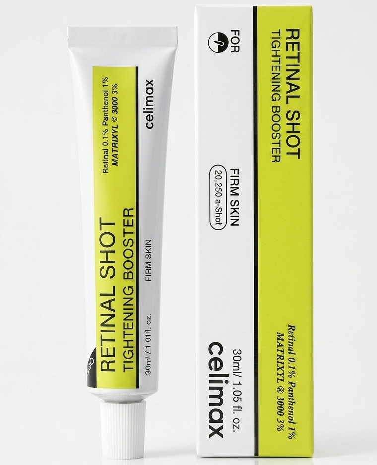 Celimax The Vita A Retinal Shot Tightening Booster �0.1% Retinal, Matryxyl 3% | Pore Minimizer, Anti-Wrinkle, Firming Booster| 30ml