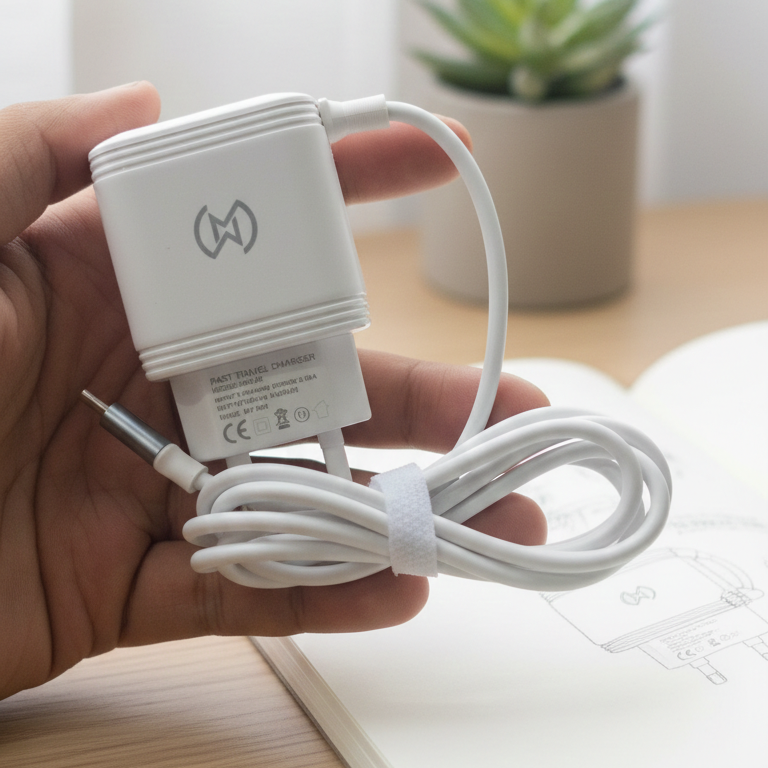 WM 27 3.1A Fast Micro USB Charger with Dual USB Ports �Cable & Adapter by WM