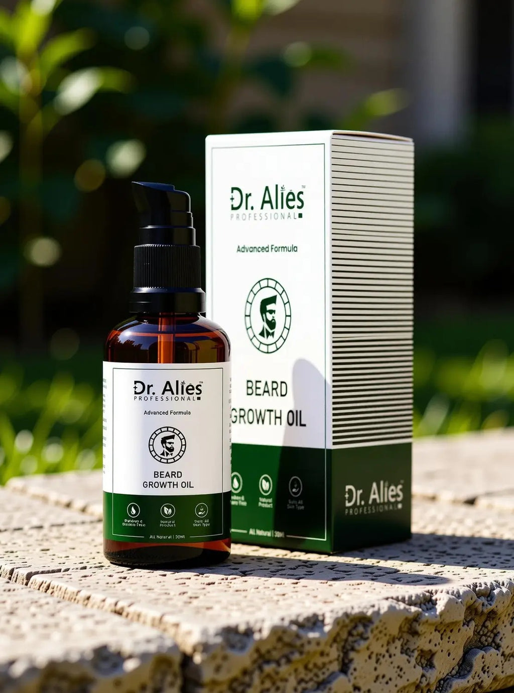Dr Alies Professional Beard Growth Oil Natural Chemical Free Blend For Thicker Stronger Beard Growth | 30ml