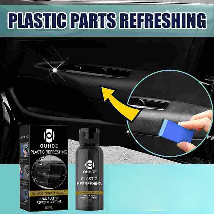 Ouhue Plastic Refreshing Nano Coating �Advanced Car Interior And Exterior Plastic Restorer For A Like-New Shine And Long-Lasting Protection