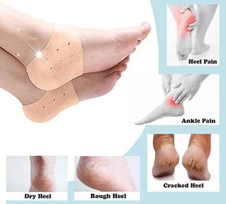 half Heel Pain Anti Crack Silicone Set - Anti Crack  For Pain Relief Unisex