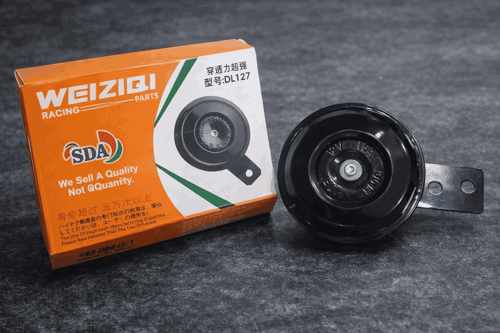 WEIZIQI Racing Universal Electric Horn �12V High-Intensity Sound for CD70, CG125 & All Motorcycles