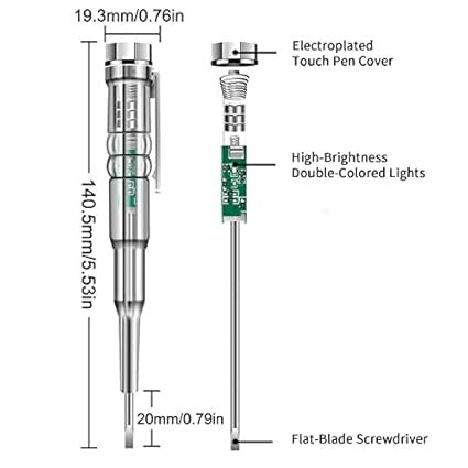 Intelligent LED Photometer Test Pen 24-250V | LED Voltage Tester Pen | Voltage Tester Electric Screwdriver Indicator | Tester for Electricity | Electric Tester Screwdriver | Circuit & Electricity Tester | Daraz.pk