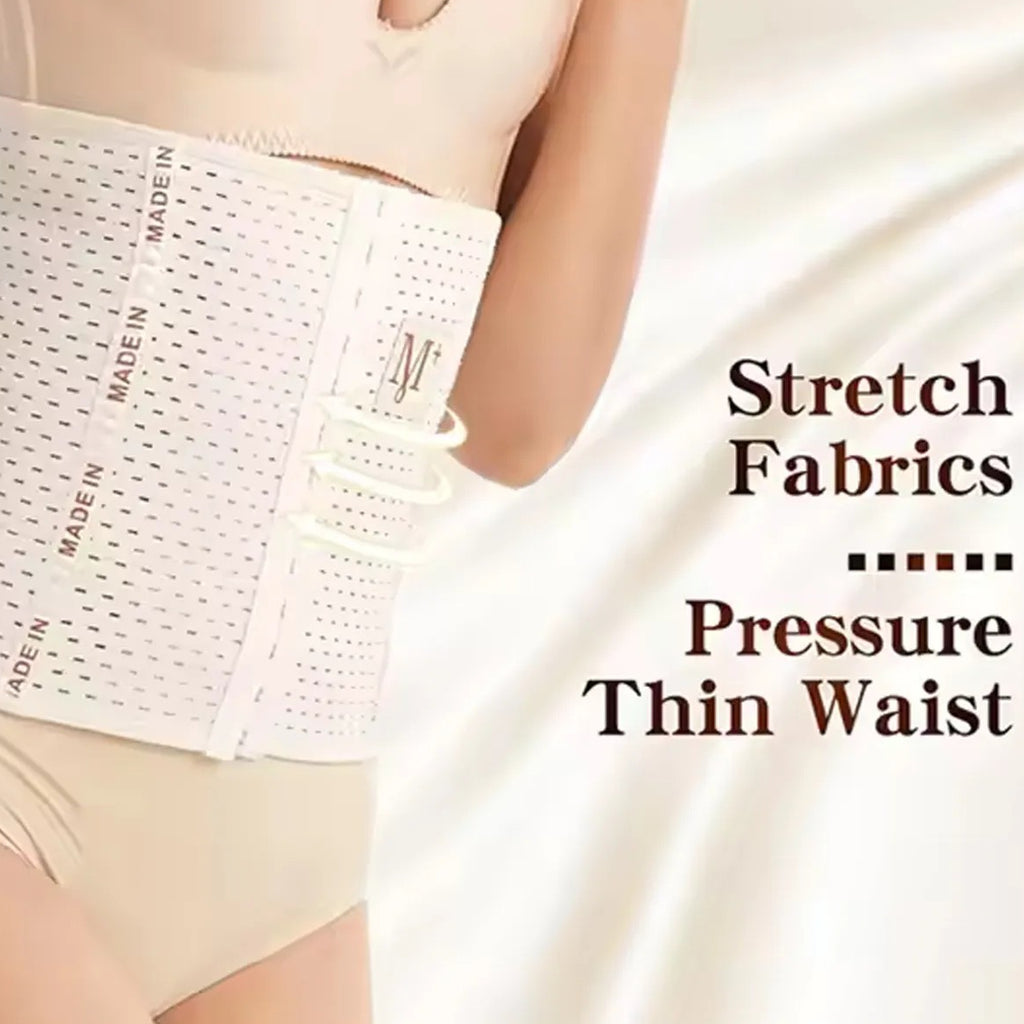 M + Belly Belt 6 Hooks Body Shaper & Tummy Controller ~ Size : 3XL ~ Color : Skin