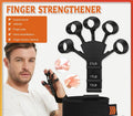Hand Grip Strengthener - Adjustable Finger Exerciser and Finger Stretcher - Grip Strength Trainer for Hand Therapy, Rock Climbing - Relieve Pain for Arthritis, Carpal Tunnel