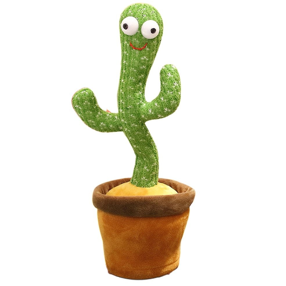 Dancing Cactus Toy for Kids �Talking & Singing Plush Cactus | Interactive Mimic Toy | Battery Operated Fun Toy for Toddlers (Without Box)