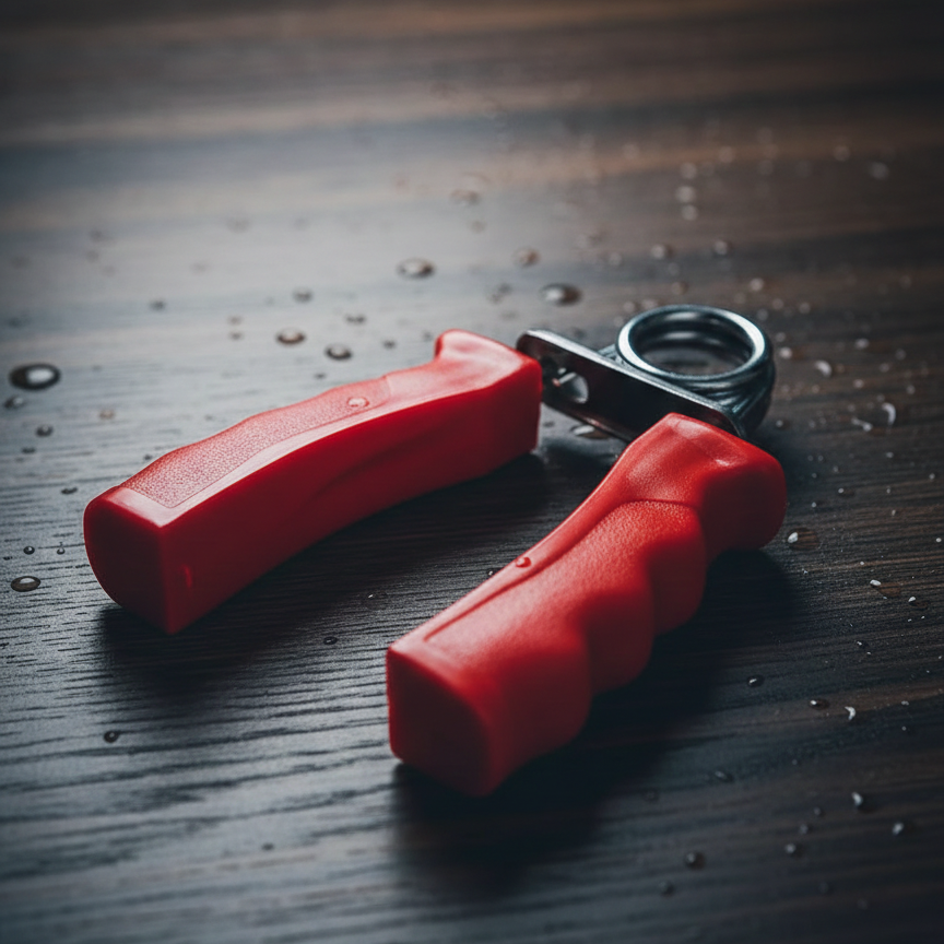 Wrist Hand Exercise Hand Gripper Strengthen Hand Grip Power With Spring Coil Resister And Plastic Handle