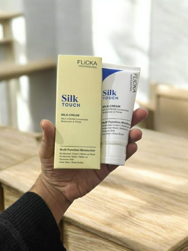 FLiCKA Silk Touch 3-in-1 Moisturizer & Primer | Hydrating, Lightweight, Long-Lasting | Pore Minimizer | 60g