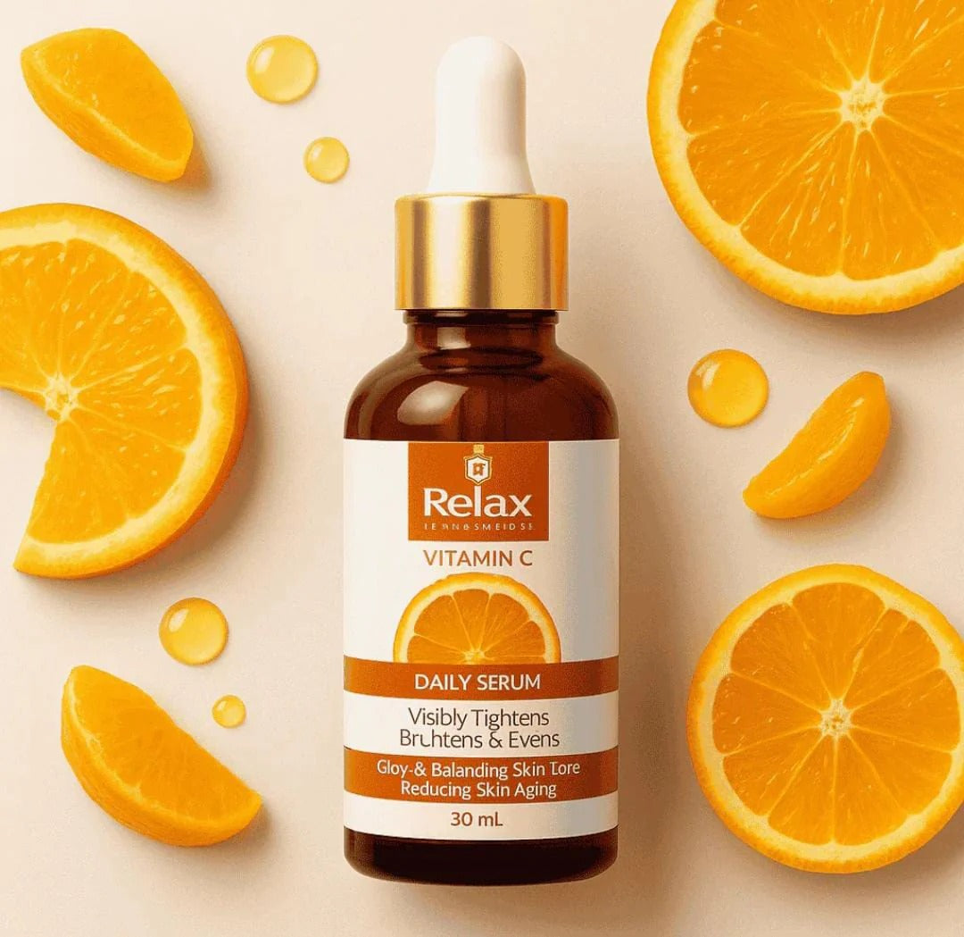 Relax Vitamin C Daily Face Serum �Brightening, Anti-Aging & Hydrating Formula For Healthy Radiant Skin (30ml)